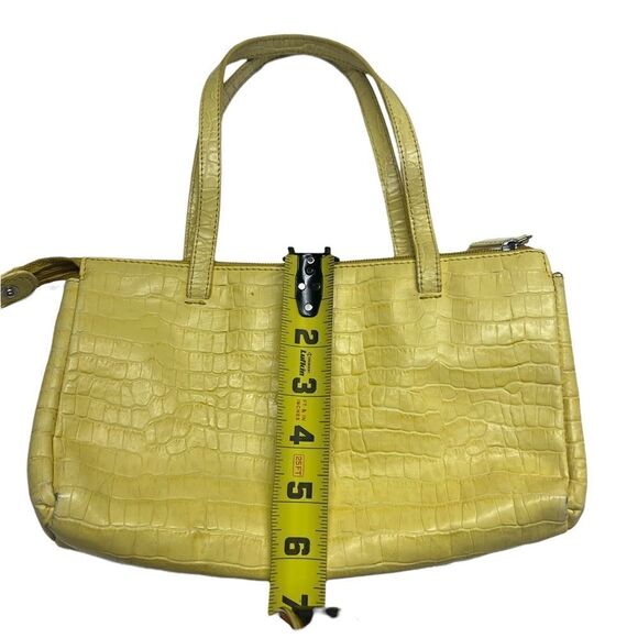 Yellow leather Talbots handbag  - Picture 2 of 11